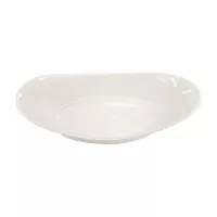 Bowl Ovalado de Porcelana de Forma de Barco 22-1/2 x 11 Centimetros Blanco CATER MAX 12509-1