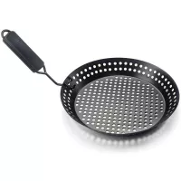 Sarten Antiadherente con Agarradera Plegable, 12 Pulgadas OUTSET 76163