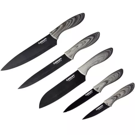 Cuchillos de Ceramica Faux Wood, Set de 5 Unidades CUISINART C55-10PBW