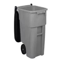 Basurero Rollout  con 2 Ruedas de 50 Galones de Color Gris RUBBERMAID FG9W2700GRAY 2