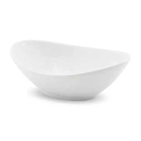 Bowl Ovalado de Porcelana 16 Centimetros Blanco CATER MAX 17080