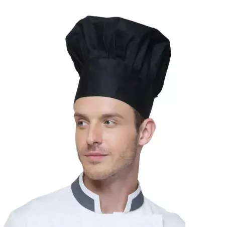 Gorro de Chef de Color Negro CHECKEDOUT U402S0100A-L