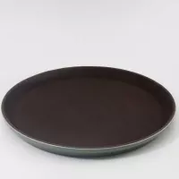 Azafate Ovalado Antideslizante de Polipropileno de 29 Pulgadas, Color Cafe MASTER CHEF JW-R2900PBR