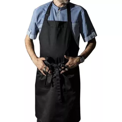 Delantal Full de Color Negro CHECKEDOUT CU376S0100A