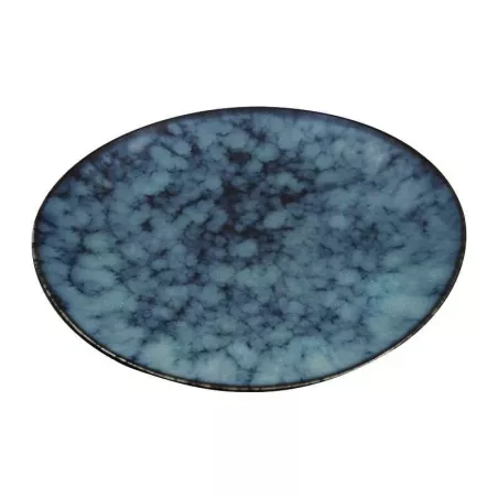 Plato Ovalado Coupe de Porcelana Azul 10.5 Pulgadas ARNI S4703-J01