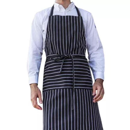 Delantal Full de Color Gris Oscuro Azulado CHECKEDOUT CU381S041000T2