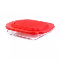 Refractario Cuadrado con Tapa de 735 Mililitros CRISA B431/1718975 2