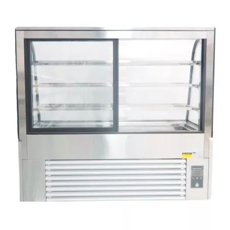Vitrina Refrigerada 4 Niveles de Acero Inoxidable 150 Centimetros QUANTUM PRO NSR750A