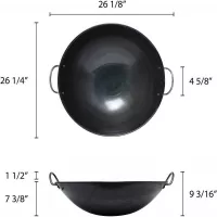 Wok de Hierro de 24 Pulgadas THUNDER IRWC003 2