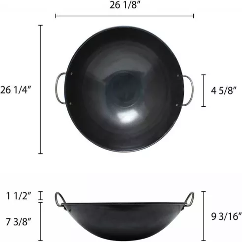 Wok de Hierro de 24 Pulgadas THUNDER IRWC003