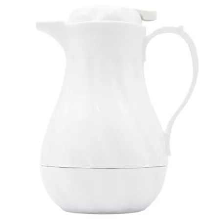 Pichel Termico Blanco Ranurado de 64 Onzas THUNDER PLWS064WT