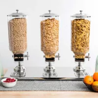 Dispensador de Cereal de 3 Compartimientos de 3 x 8 Litros MASTER CHEF 4650360 2