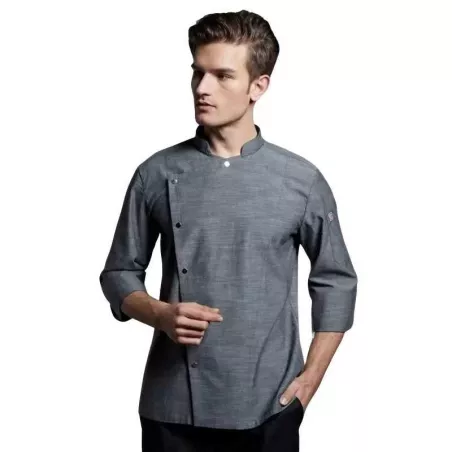 Gabacha Chef Manga Corta, De Un Solo Pecho Manga 3/4, Tall 3XL CHECKEDOUT CU1070Z059000T4-3XL