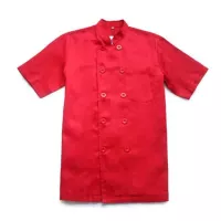 Gabacha Roja Manga Corta Botones Rojos L. CHECKEDOUT CU104D0400E-L