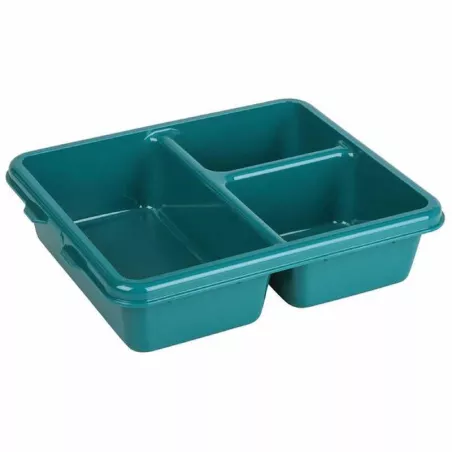 Bandeja Rectangular para Comida de 3 Compartimientos de 9 x 11 Pulgadas CAMBRO 9113CW414