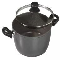 Olla de Aluminio con Tapa de Vidrio Stoneline de 28 Centimetros STONELINE 7195