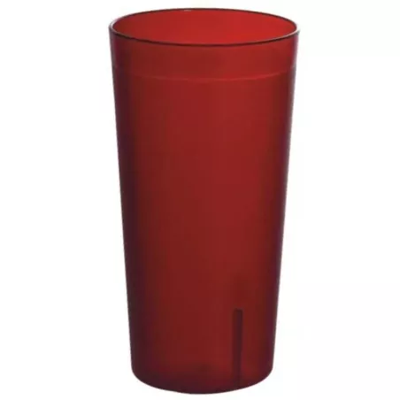 Vaso Tumbler de 20 Onzas de Plastico San, Color Rojo  MASTER CHEF PTS-20R