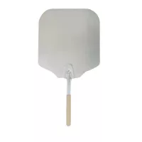 Pala para Pizza de Aluminio de 12 x 14 Pulgadas con Agarradera de Madera de 26 Pulgadas MASTER CHEF APP-1226
