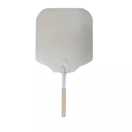 Pala para Pizza de Aluminio de 12 x 14 Pulgadas con Agarradera de Madera de 26 Pulgadas MASTER CHEF APP-1226