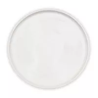 Plato Redondo Leave de Porcelana 10.25 Pulgadas Blanco ARNI C1014