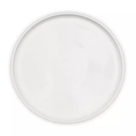 Plato Redondo Leave de Porcelana 10.25 Pulgadas Blanco ARNI C1014