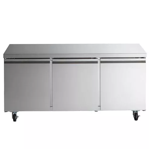 Mesa Undercounter Refrigerada 3 Puertas de Acero Inoxidable 72 Pulgadas U-STAR UUC-72R-E-HC