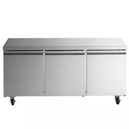 Mesa Undercounter Refrigerada 3 Puertas de Acero Inoxidable 72 Pulgadas U-STAR UUC-72R-E-HC