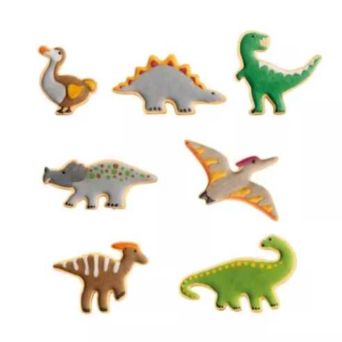 Cortadores para Galletas en Forma de Dinosaurios, Set de 7 Unidades TESCOMA 630928