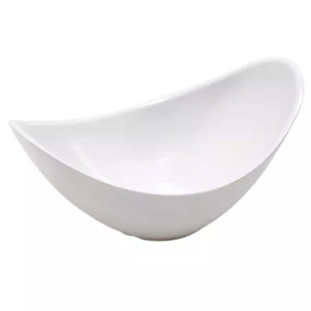 Bowl de  Melamina de Color Blanco de 23 x 14 x 9 Centimetros MASTER CHEF C225