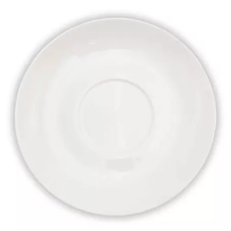 Plato Taza para Capuccino de Porcelana 5.75 Pulgadas Blanco ARNI S1487