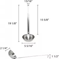 Cucharon de Acero Inoxidable de 2 Piezas, Capacidad de 16 Onzas THUNDER SLTL010 2
