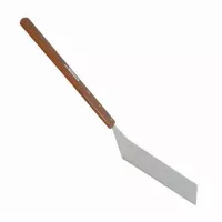 Espatula Volteadora Larga de Acero Inoxidable con Puno de Madera de 4 x 8 x 25 Pulgadas THUNDER SLTWHT008