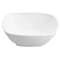 Bowl Cuadrado de Melamina de Color Blanco de 20 x 3 Centimetros MASTER CHEF C016-WH