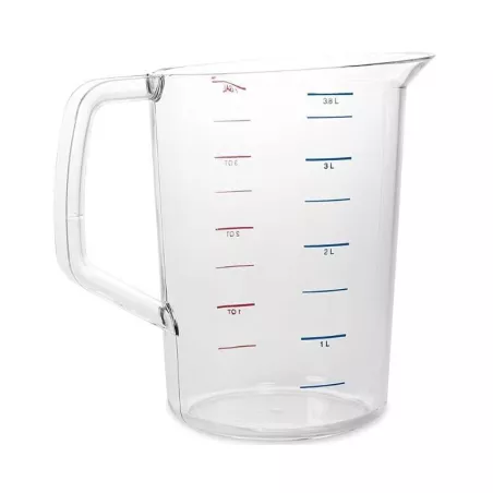 Taza para Medidas Gravadas de Policarbonato de 1 Galon  RUBBERMAID FG321800CLR