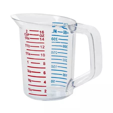 Taza de Medidas Gravadas de 1/2 Litro  /1 Pinta RUBBERMAID FG321500CLR