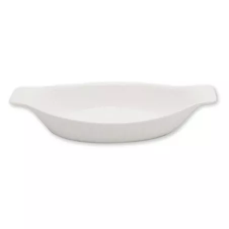Plato Gratin Ovalado de Porcelana 12 Pulgadas Blanco ARNI S0564