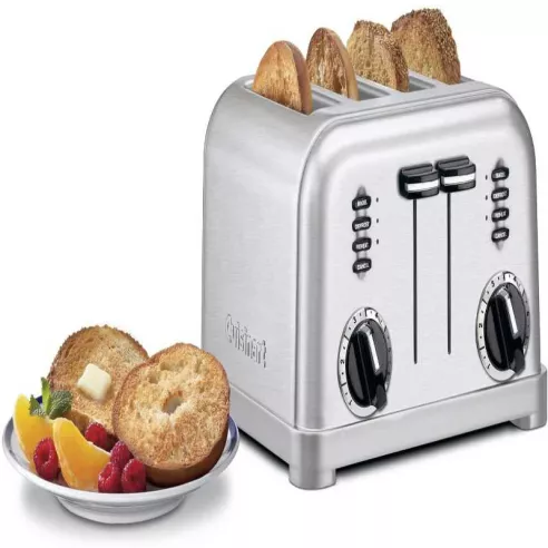 Tostador Clasico de Acero Inoxidable para 4 Rebanadas CUISINART CPT-180P1