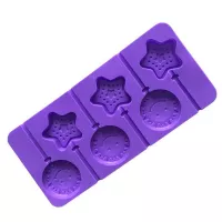 Molde de Silicon de Estrella y Carita Feliz de  6 Cavidades MASTER CHEF 230 2