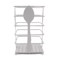 Rack de Porta Cubiertos de Metal de Color Blanco SIN ASIGNAR HP49-047B