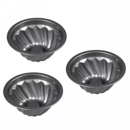 Molde Mini Chimenea Antiadherente, Set de 3 Unidades TIPS B-124