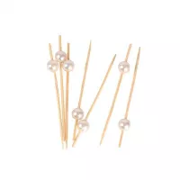 Pincho de Bola de Bambu 12 Centimetros, Paquete de 50 Unidades TIPS ARK25-27