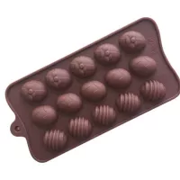 Molde de Silicon de Huevos de Pascua para Chocolate de 15 Cavidades MASTER CHEF 64