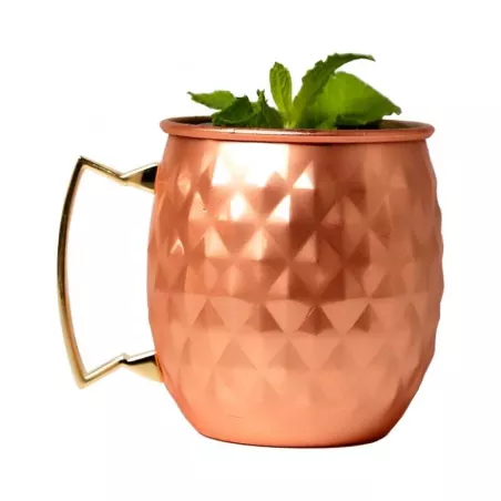 Jarra Moscow Mule Martillada de Acero Inoxidable de 550 Mililitros MASTER CHEF 9891917