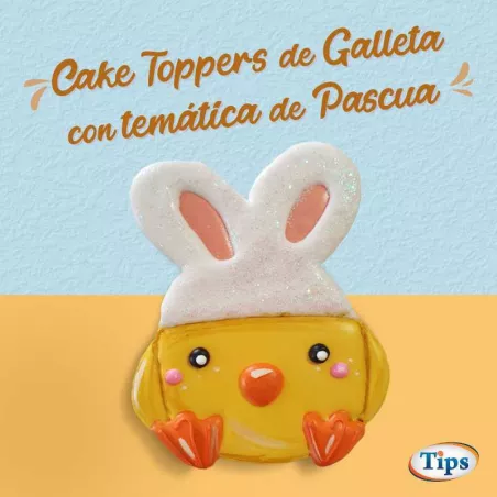 Cake Toppers de Galleta con tematica de Pascua TIPS RA0000164
