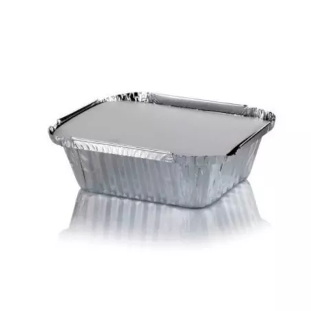 Molde de Aluminio Desechable de 4 x 5 Pulgadas con Tapa -Unidad- TIPS D-218-01/HJ