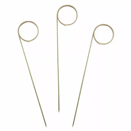 Pincho de Bambu de Circulo de 8 Centimetros, Paquete de 50 Unidades TIPS ARK25-98