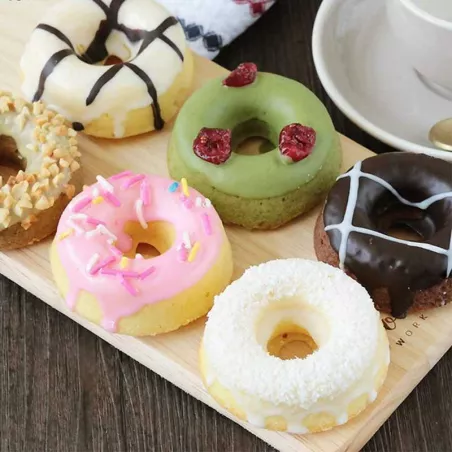 Molde de Donas Antiadherente de 12 Cavidades. TIPS B-107