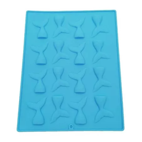 Molde de Silicon de 16 Cavidades de Cola de Sirenas Pequenas MASTER CHEF 9890475