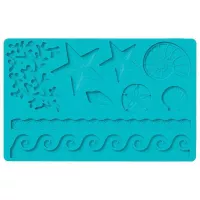 Molde de Silicon para Fondant de Estrellas y Olas de 9 Cavidades TIPS 030-74