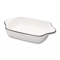 Bowl Rectangular con  Asas Yamada de 26 x 14.5 Centimetros TIPS ST-15